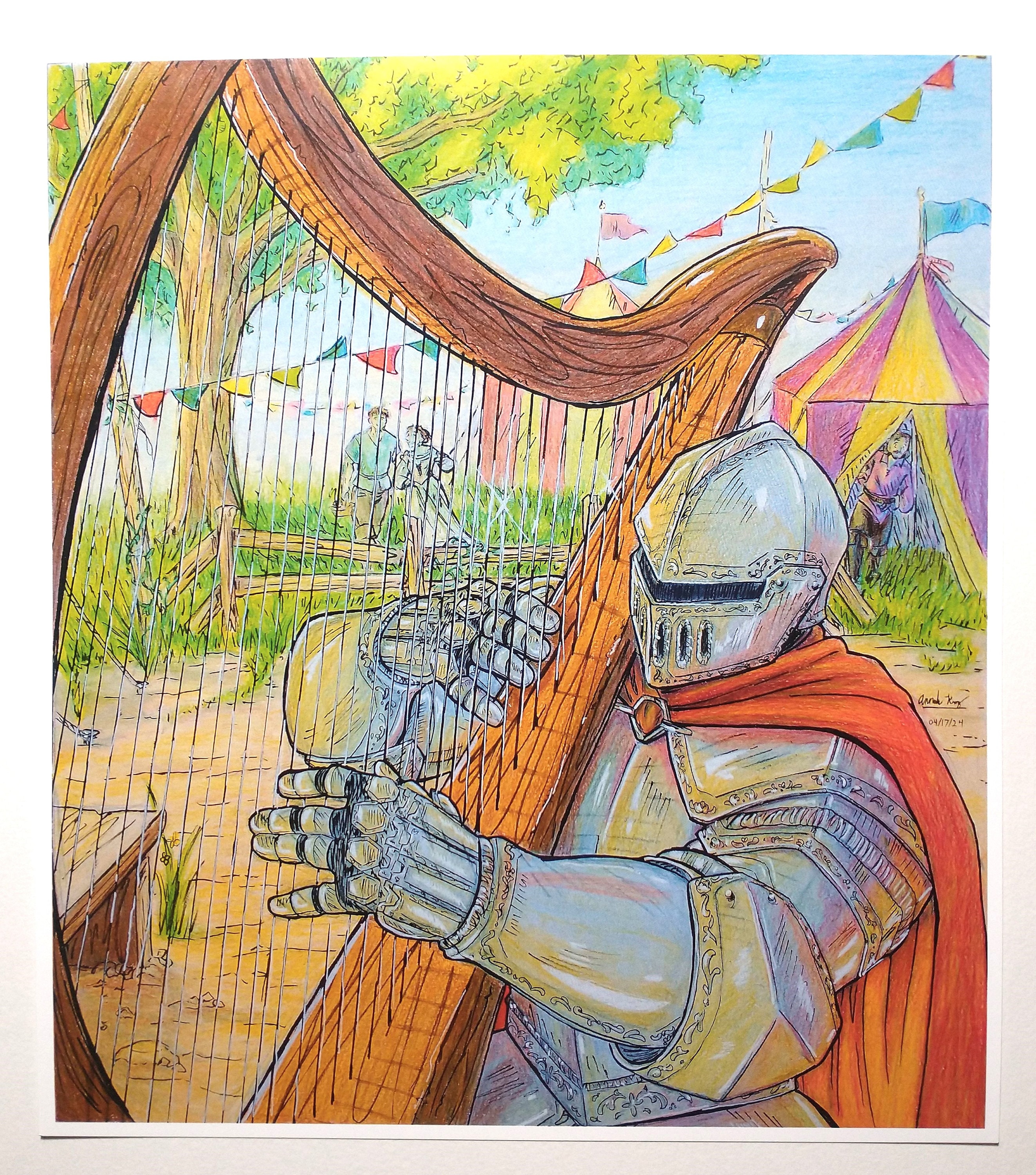 Fantasy harp art - Etsy 日本