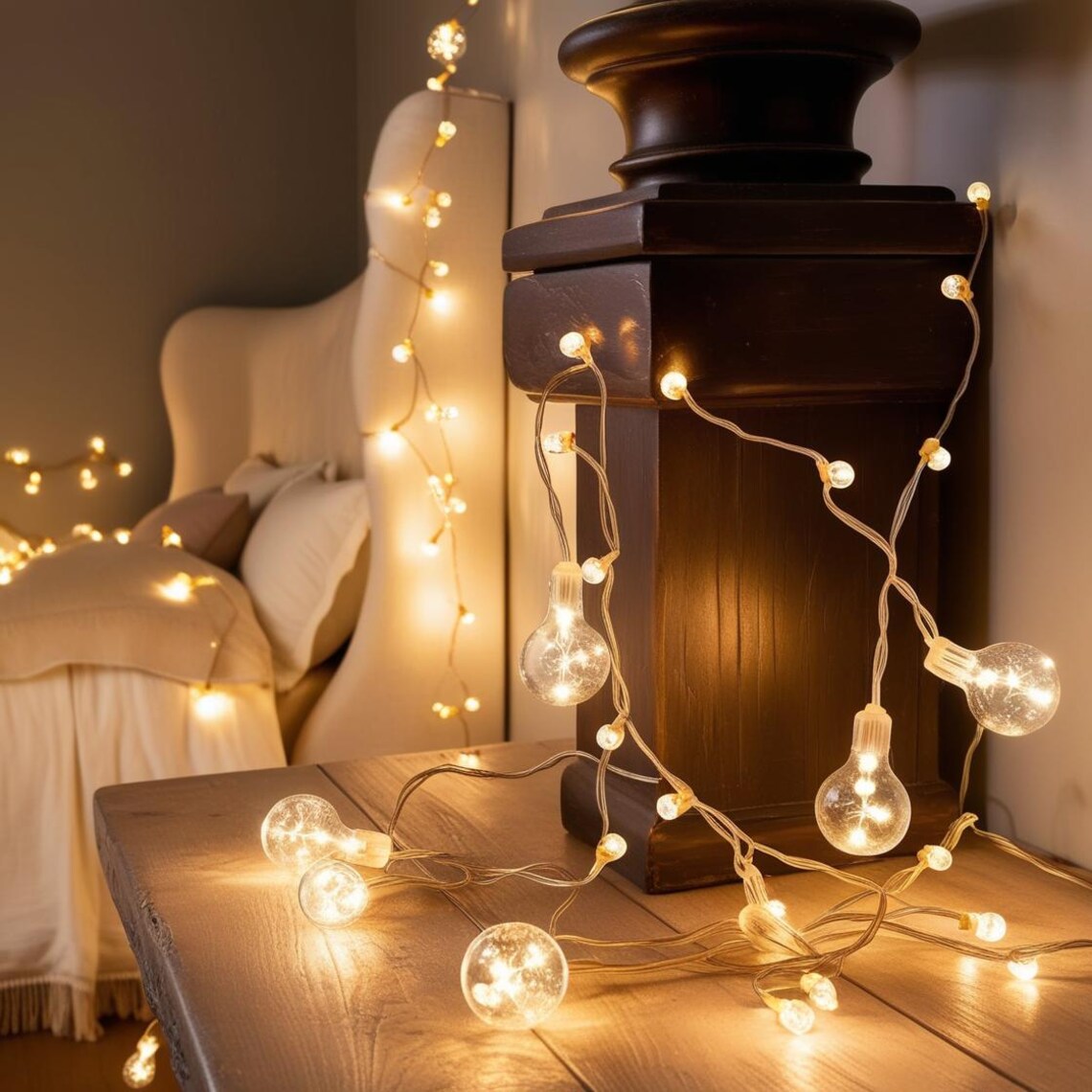 Bulb Design String Lights String Lights Garden Decor Festival Decor Led ...
