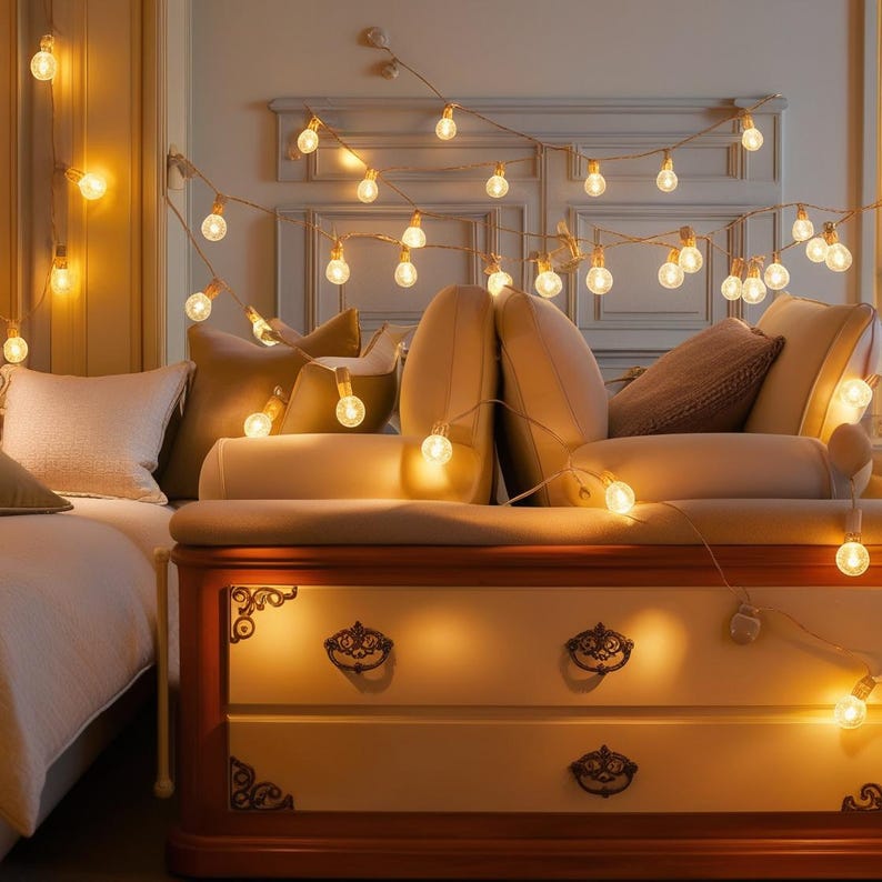 Bulb Design String Lights String Lights Garden Decor Festival Decor Led ...