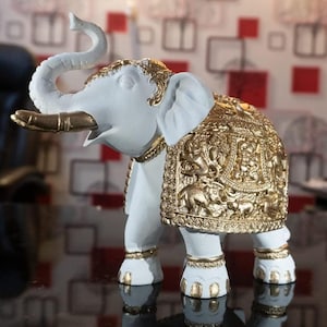 SvCraft Elephant Showpiece - for Table Decor & Living Room Decor (ws)