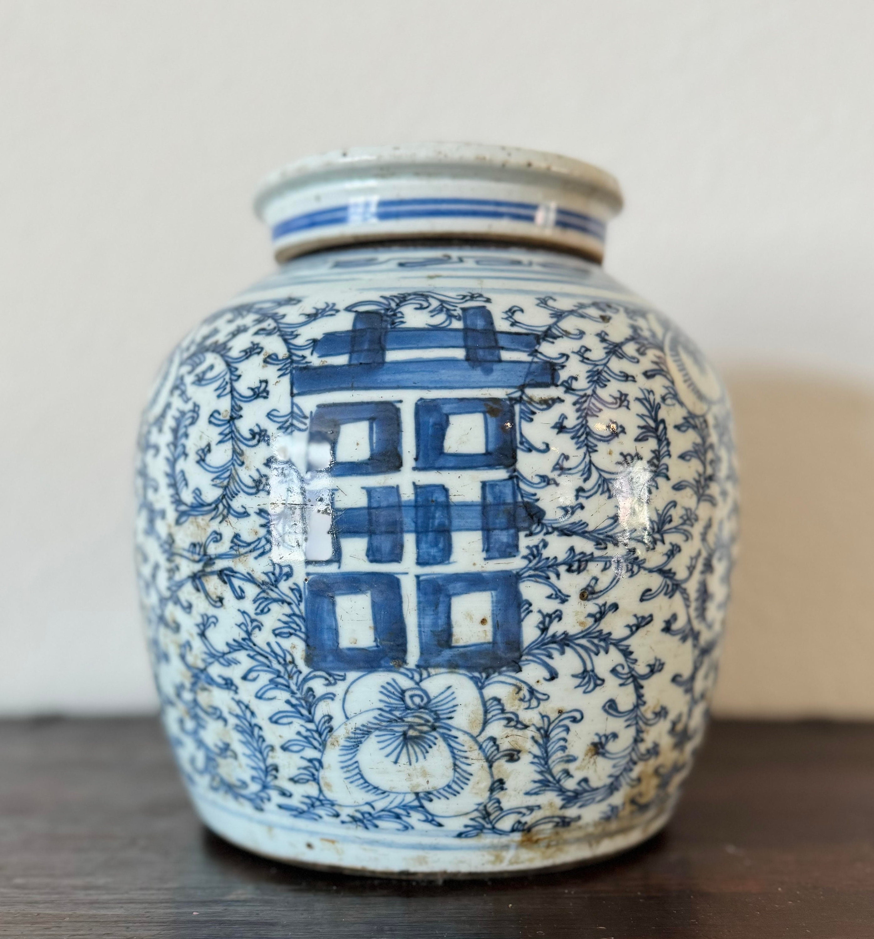 Blue & White Porcelain Tall Temple Jar & Cover - Qilin Blue & White Porcelain Tall Temple Jar & Cover - Qilin
