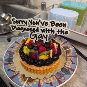 Customizable Message Cake Toppers - Gag Gifts, Silly Messages for Any Occasion
