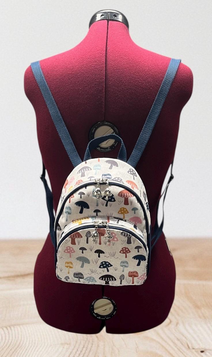 Handmade Mushroom Mini Backpack/purse - Etsy display picture 2