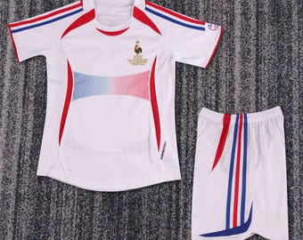 France 2006 Away Jersey – Zidane’s Last Dance – Vintage World Cup Classic Kit (Kids Size)