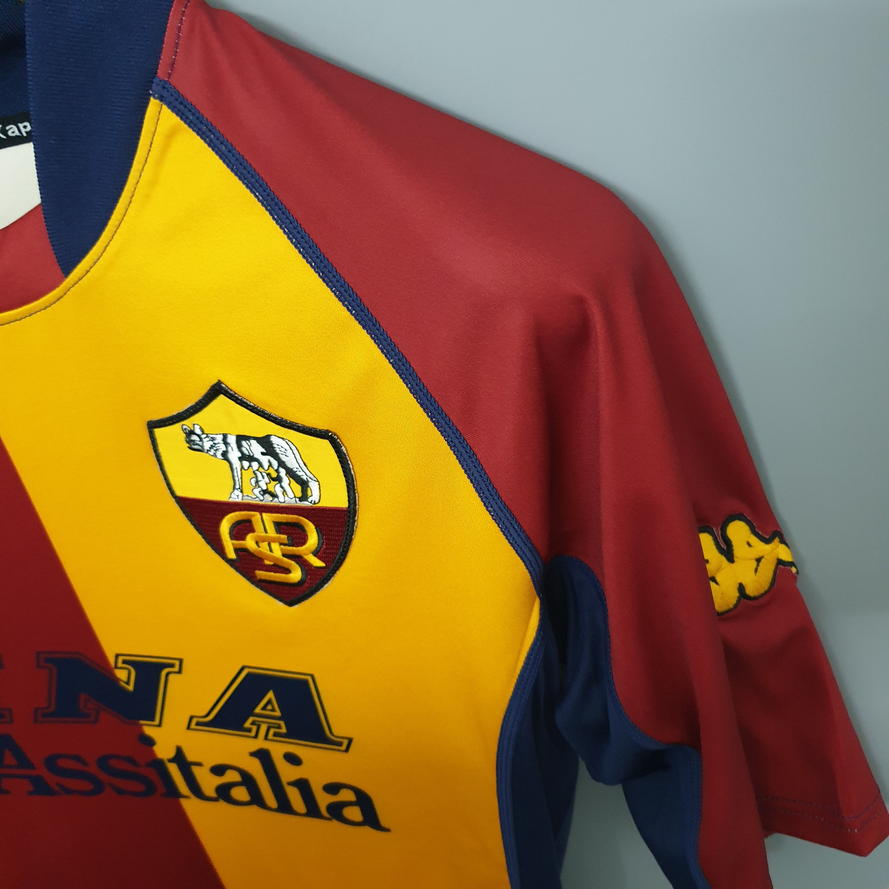 【Colorful 】A.S. ローマ　2000-2001 ホームジャージ ASローマ 2001/02 ホーム UCL ジャージ - トッティ #10 - ヴィンテージ