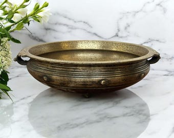 ESplanade - Ethnic Decorative Brass Urli Traditional Bowl Showpiece | Home Decor | Vastu For Home - 9.5" Inches Dia
