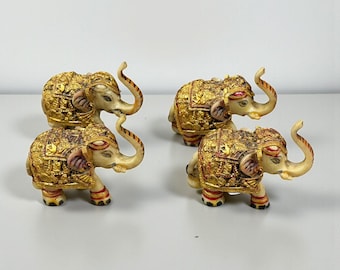 ヴィンテージの木彫り象のお土産（インド、1960年代頃） - Etsy 日本