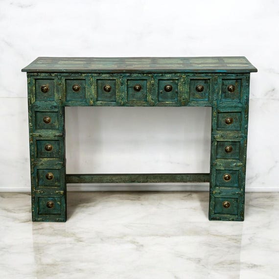 オールドチーク コンソールテーブル チェスト アンティーク