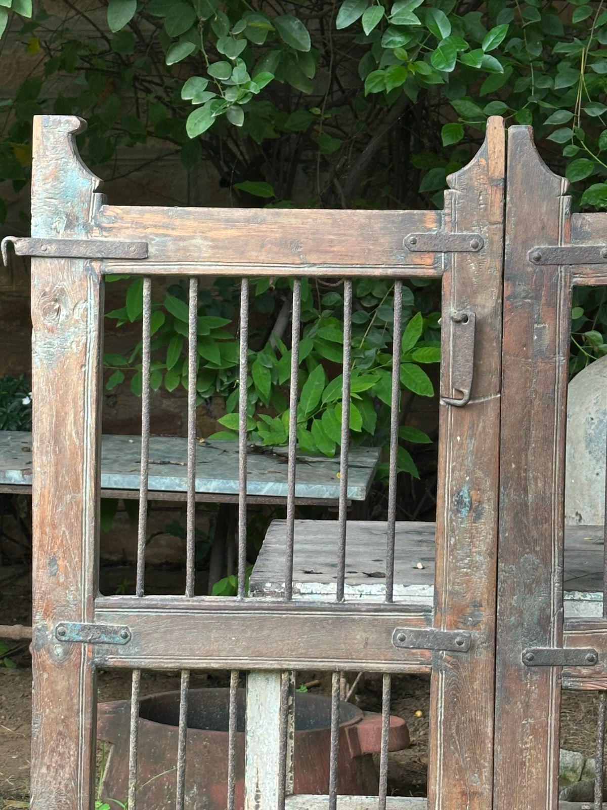 インド アンティーク 木製フェンス子供部屋 19世紀