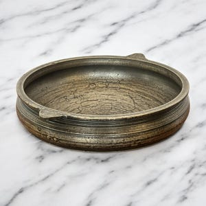 Ciotola Urli in ottone vintage - Decorazione tradizionale indiana di 80 anni per fiori galleggianti / Ciotola Pooja del Kerala / Centrotavola in ottone massiccio