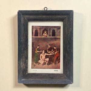 Vintage Raja Gopichand Lithograph: Rare Indian Ascetic King Art