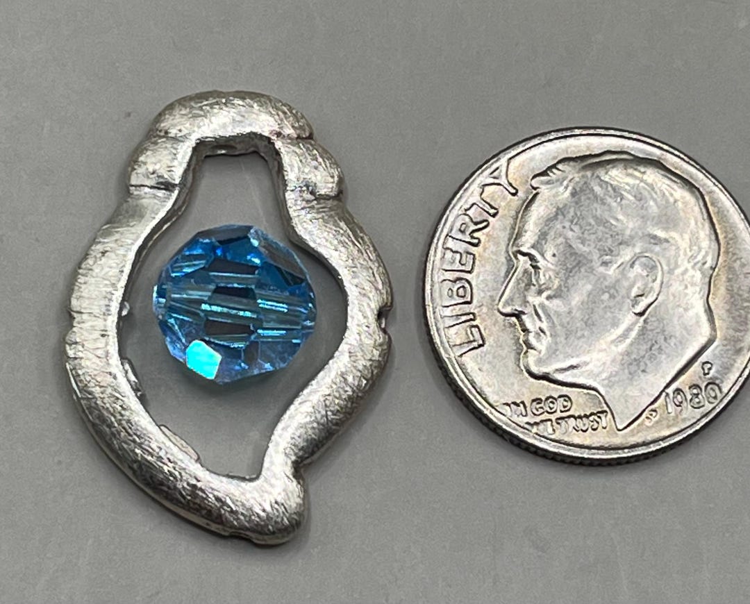 Bead Enhancer Brushed Sterling Silver Bead Enhancer - Etsy