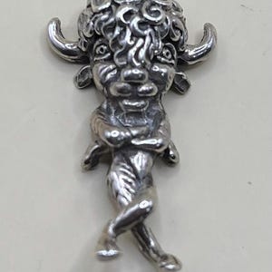 Sterling Silver .925 Silver Faun/Satyr Charm Horns