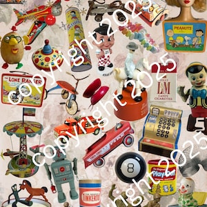 Póster digital de Remember the Toys de los años 50, 18 x 24