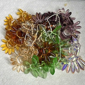 Vintage Czech Dagger Beads – Multicolor Pressed Glass for Jewelry Making and Fringe Designs