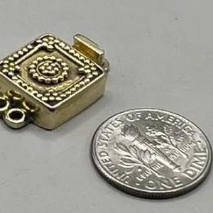 Vintage Vermeil Sterling Silver Clasps – Handmade in India, Ornate Artisan Connectors for Jewelry Making image 6