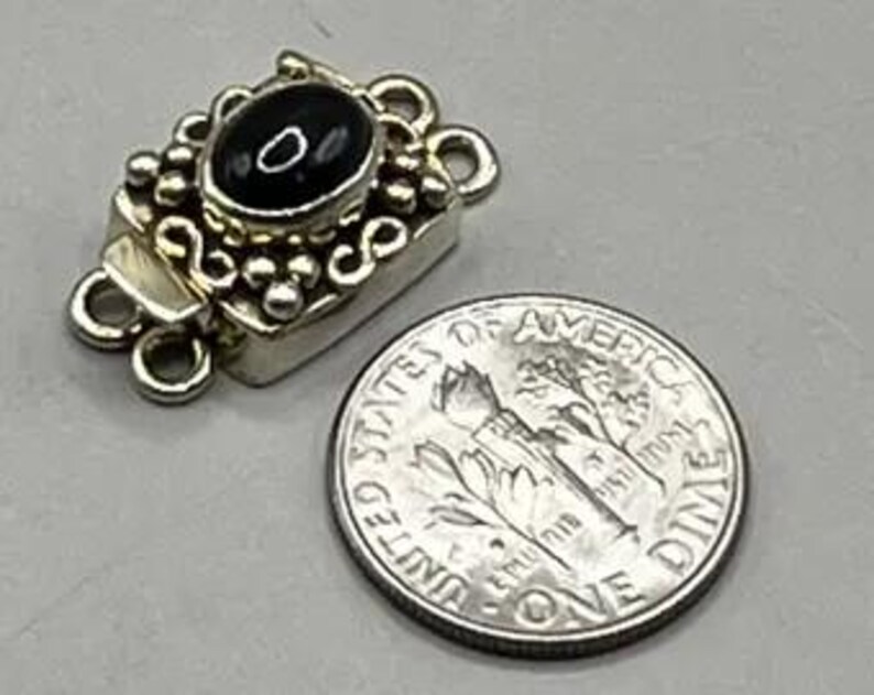 Vintage Vermeil Sterling Silver Clasps – Handmade in India, Ornate Artisan Connectors for Jewelry Making image 8