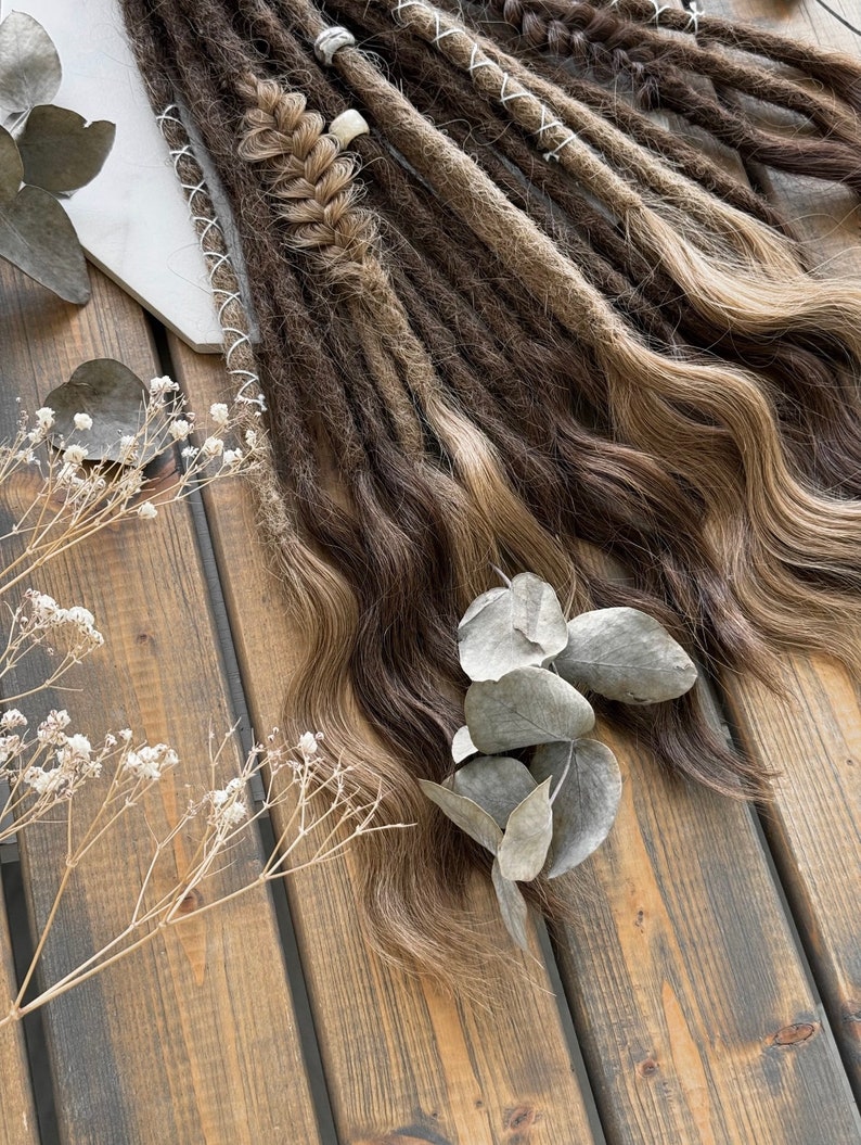 Natural Dreadlocks Made From Human Hair, Mix Color With Ombre Dreads ...