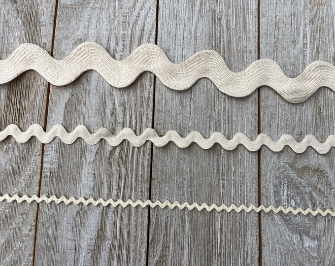 IVORY RIC RAC--3 Different Sizes--2 Yards - Etsy