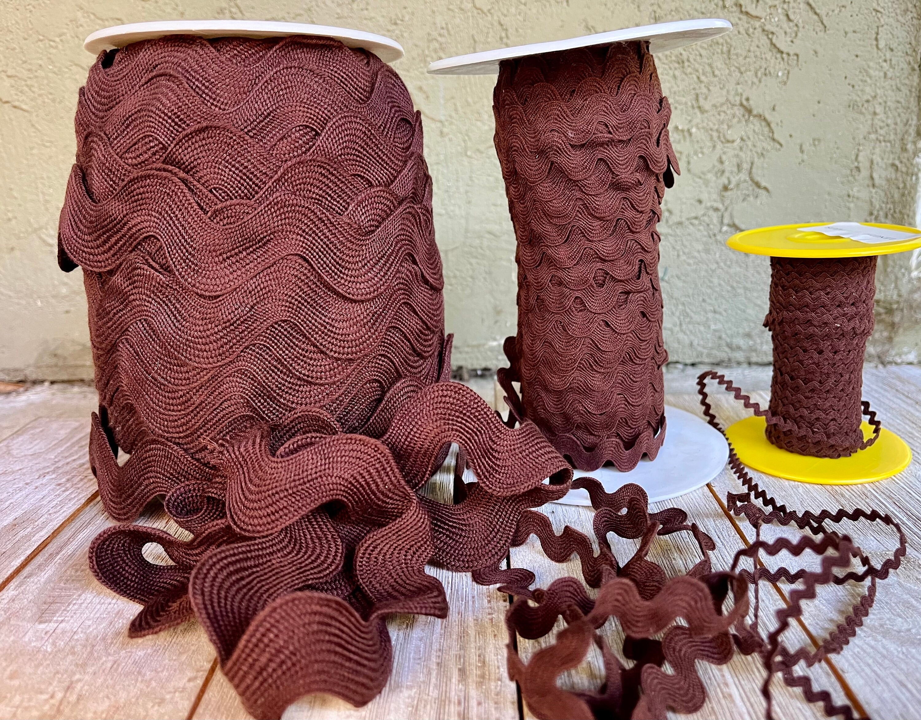 BROWN RIC RAC--3 Different Sizes--2 Yards - Etsy