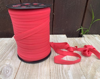 Fold over Elastic 1/2 inches WATERMELON-5 yards and 10 yards