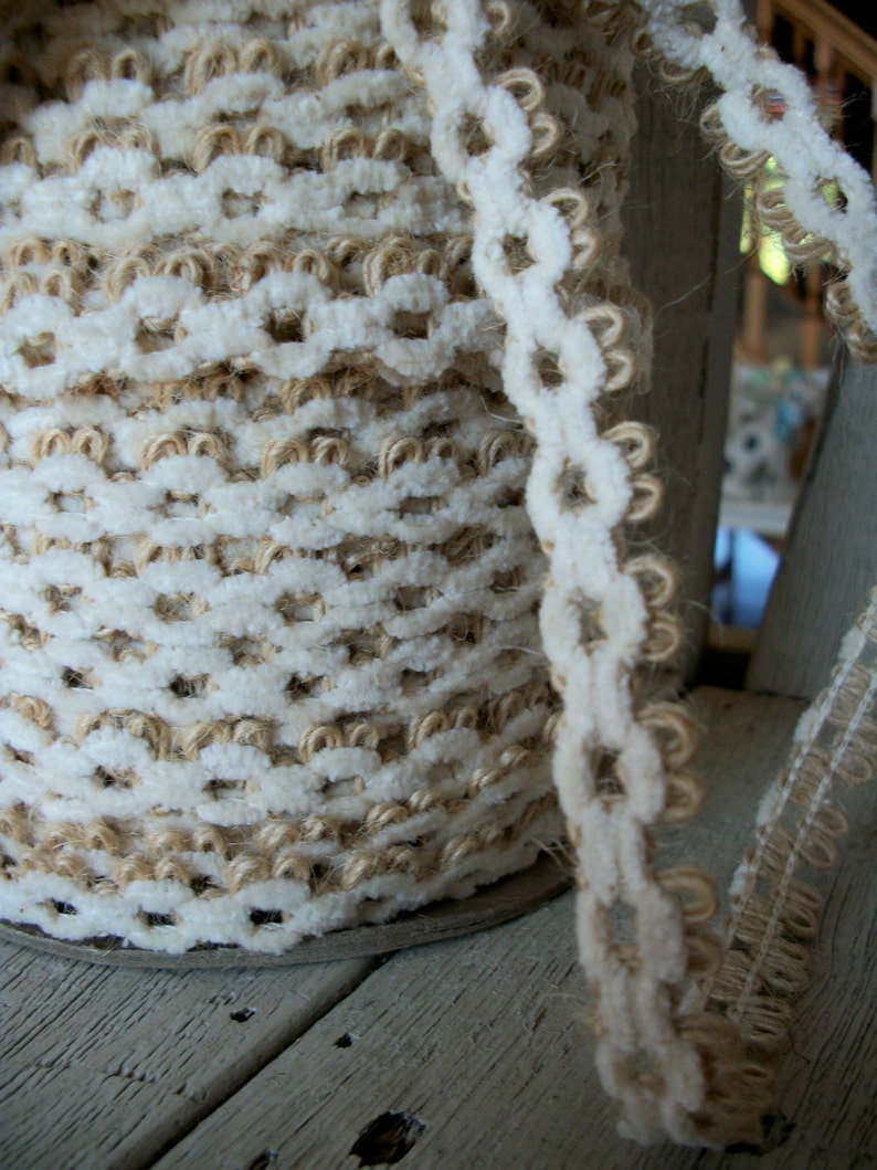 Jute 7//8 inch price for 2 yard Chenille Braid