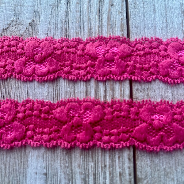 Hot Pink Lace Etsy