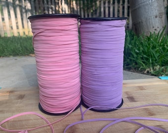 ELASTIC Lavender or Pink 1/8 inch  5 Yards