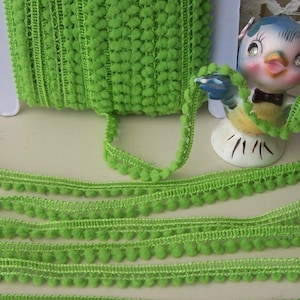 Mini Ball Trim in Apple Green 3 yards