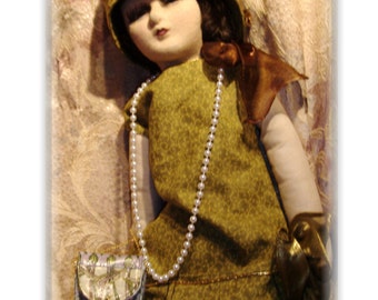 A Boudoir Doll In Green and Gold