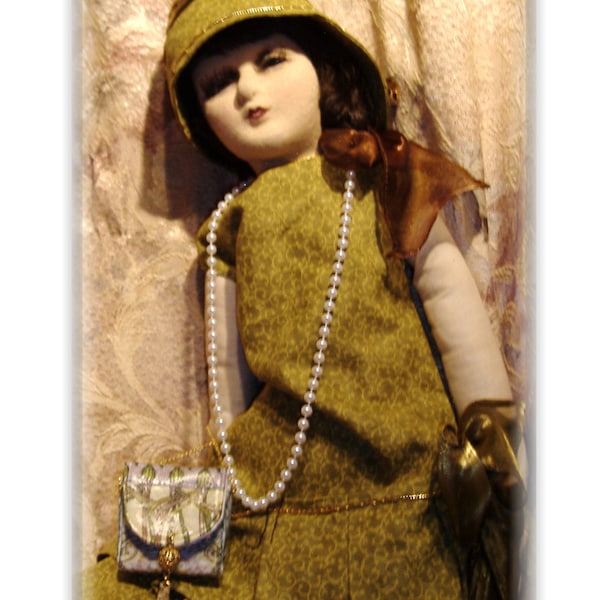 A Boudoir Doll In Green and Gold