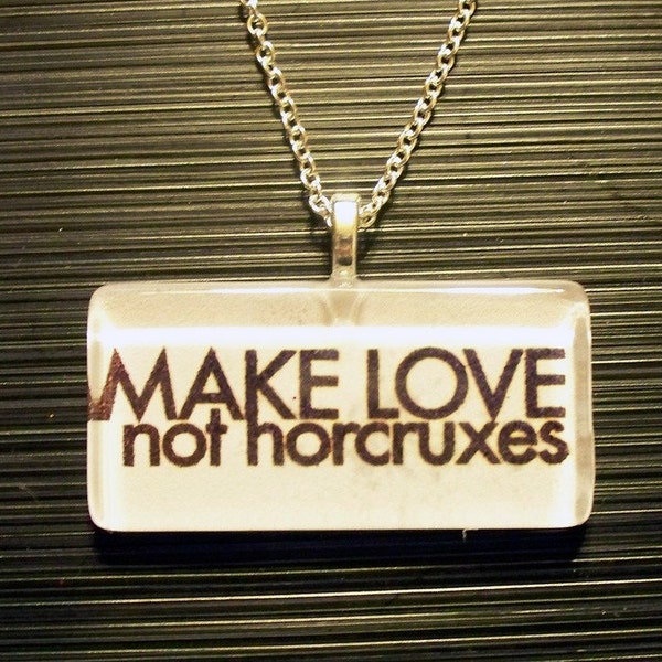 DISCONTINUED SALE Make Love Not Horcruxes Necklace