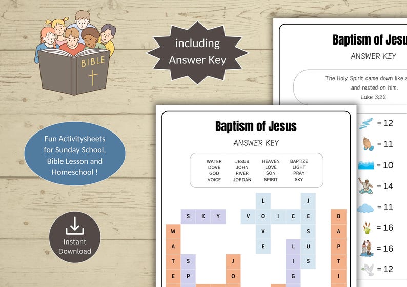 learn cursive & solve puzzles - bible learning for... 10 Jesus Bible Stories - 30 Printable Bible Puzzles for Kids ...