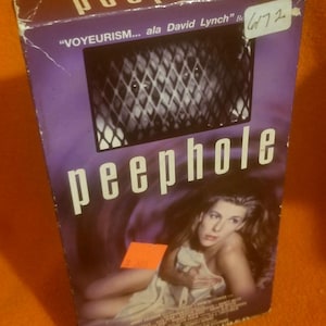 Peephole VHS 1993 LEO Home Video 1994 Jonny Solomon presents Shem Bitterman film Patrick Husted Rick Dean Nancy Mette Drama TESTED OoP Rare
