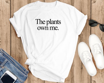 LillyAnnaLadies DIGITAL DOWNLOAD Tshirt print design Digital File Design Art Printable Modest Iron On Plants own me Plant mom