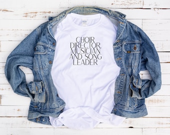 LillyAnnaLadies DIGITAL DOWNLOAD Tshirt print design Digital File Design Art Printable Modest Iron On Choir Musician Song Leader