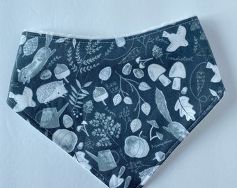 Autumn Bandana Bib - Fall, Drooling - Gift for Baby - Sarita Baby - Deer , Bibdana - Woodland - Gender Neutral