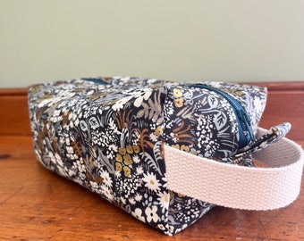 Floral toiletry bag, travel pouch, cosmetic bag, makeup bag, Rifle Paper Co. toiletry bag, travel bag, gifts for girlfriend