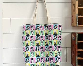 Bolso de mano Golden Girls, Tote de mercado, Tote del mercado de agricultores, Bolso de mano de lona, Regalos para esposa, Bolso de mano grande, Regalo menor de 60 años, Regalo de chicas doradas