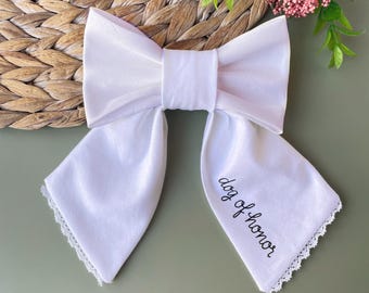 Perro de Honor Sailor Bow Girl Collar de Boda para Perro Pajarita Accesorio de Boda para Mascotas