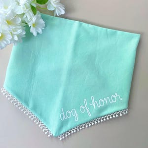 Hochzeit Hundehalstuch für Hund der Ehre Bandana für Hochzeit Accessoire für Haustier Schal für Hochzeit Party Geschenk für Hund Braut Bandana für Zeremonie