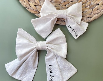 Best Dog Bow for Wedding Collar Bow Pet Accessory for Wedding Bridal Party Dog Sailor Bow Gift for Pet Owner Wedding