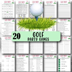 20 Golf Party Games, Golf Watch Party Games, Golf Theme Party Games, Golf Birthday Party Games, Golfing Game, Golf Party, Sports Party Games
