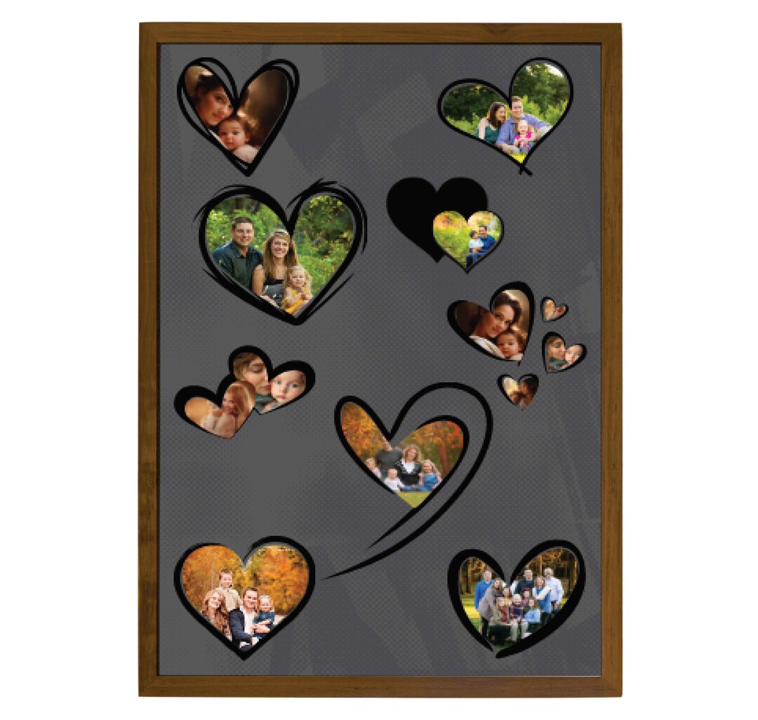 Canva Heart Frames, Canva Frame Template, Doodle Heart Frame, Easy Drag