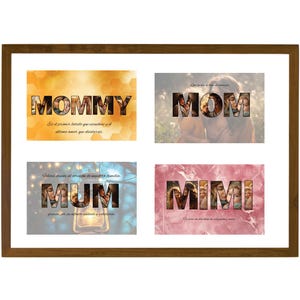 Mother&#39;s Day Canva Template, Wear Heart On Sleeve Canva Template, Mom Canva Frame Bundle, The Best Mom ever Canva Template, Letters Frames