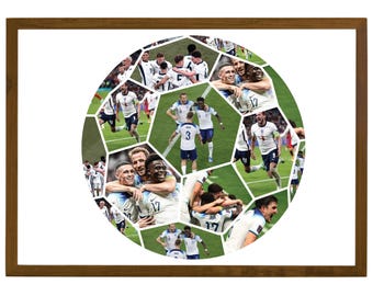 Soccer Ball Photo Collage, Sport Photo Gift, Senior Night Gift, Sports Photo Collage, Football Player Gift, Gifts for Him, Graduation Gift