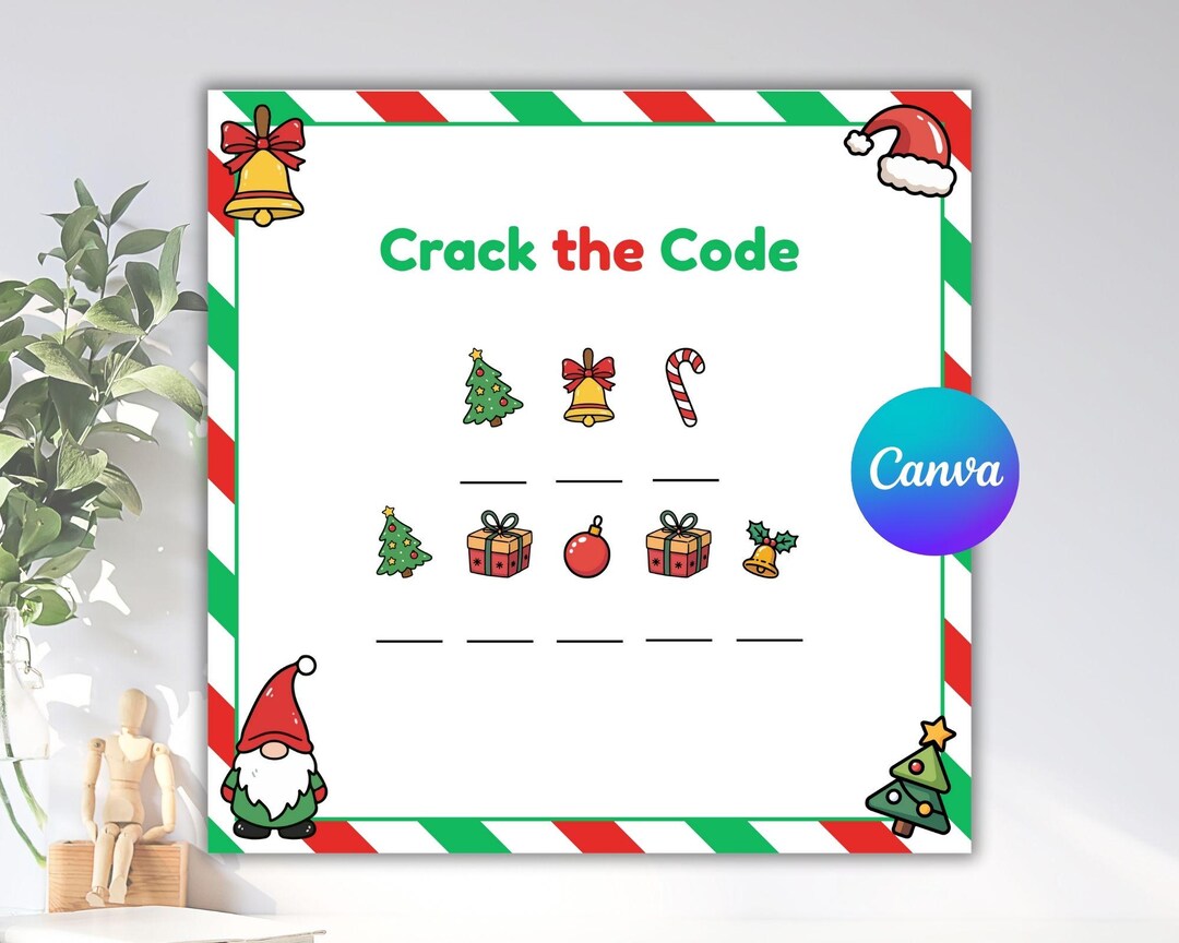 Crack the Code Elf, 6 7 Weekend Elf Game, Christmas Elf Activity Cards ...