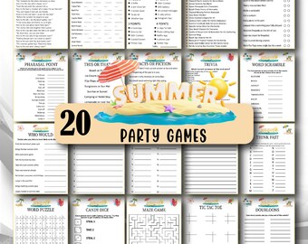 20 juegos para fiestas de verano, actividades para fiestas de verano, juegos de verano para niños, diversión en la piscina, actividades de verano en el aula, juegos de trivia de verano