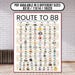 Road to 88 Printable Poster, Route to 88, 88th Birthday Gift, 88th ...