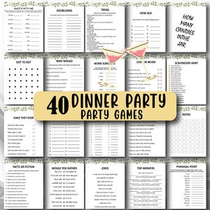 40 Dinner Party Games, Dinner Party Games, Dinner Table Games, Family Reunion Games, Dinner Games, Work Dinner Party, Work Party Games